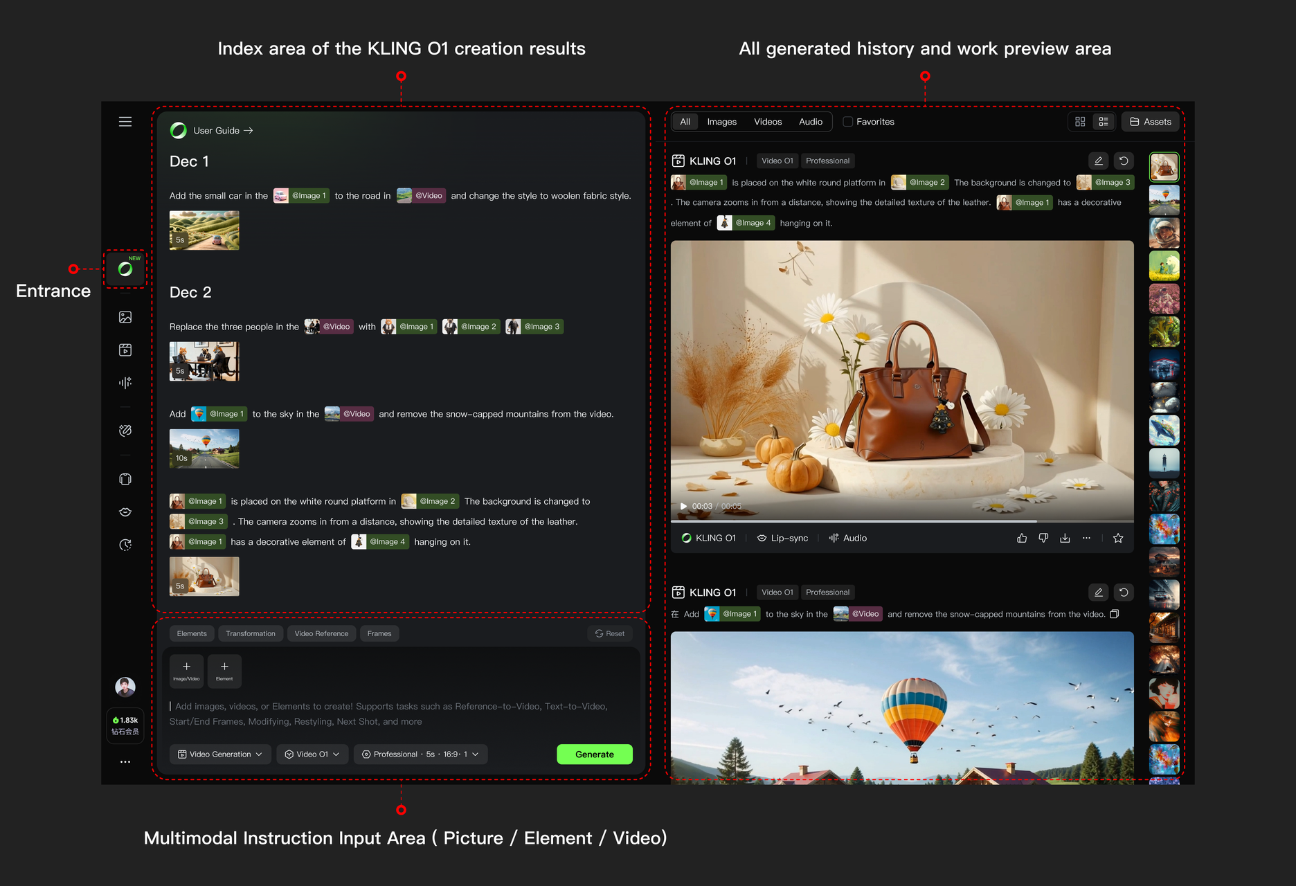 KLING VIDEO O1 User Guide